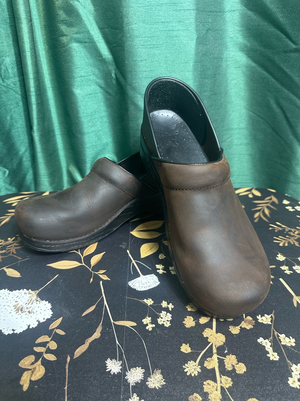 Dansko Professional clogs in a brown oiled leather finish size 45. (11.5-12US)